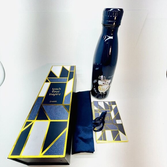 NIB Owls Stainless Steel Water Bottle Double Wall Insulated Sport Hiking Outdoor - Picture 9 of 13